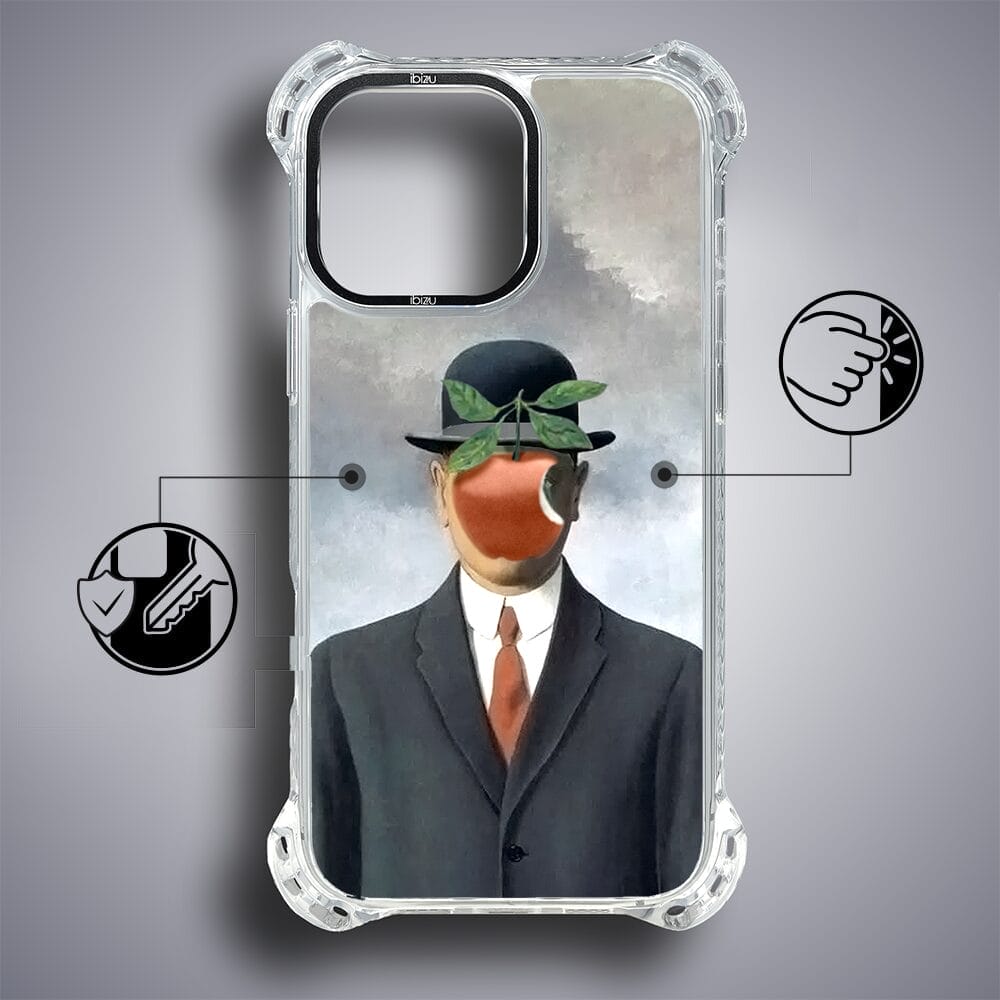 Etui do iPhone 16 Pro Max IBIZU DropGuard Ultra z MagSafe, Rene Magritte, syn człowieczy - obrazek 6