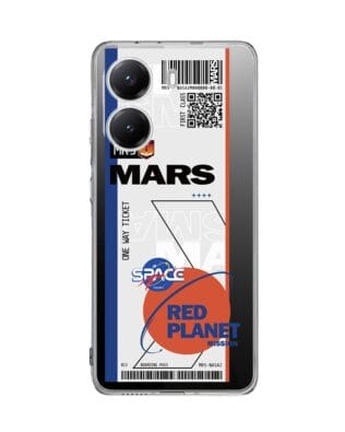 Etui do Xiaomi POCO X7 Pro przeźroczyste, silikonowe Flexi, bilet na Mars