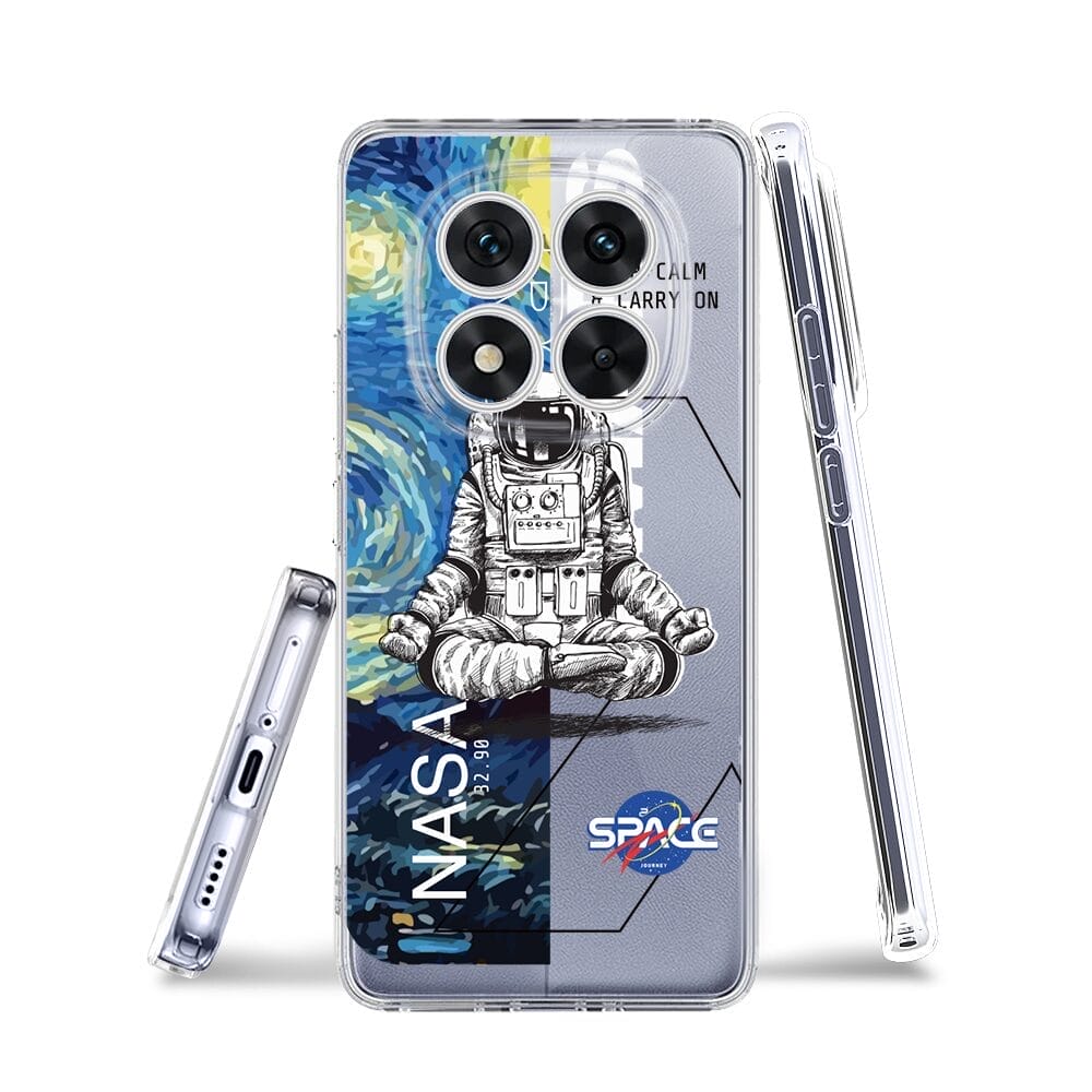 Etui do Xiaomi Redmi Note 14 Pro 5G przeźroczyste, silikonowe Flexi, Keep Calm in Cosmos - obrazek 3