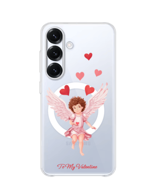 Etui do Samsung Galaxy S25 z MagSafe przeźroczyste, silikonowe Flexi, kupidyn