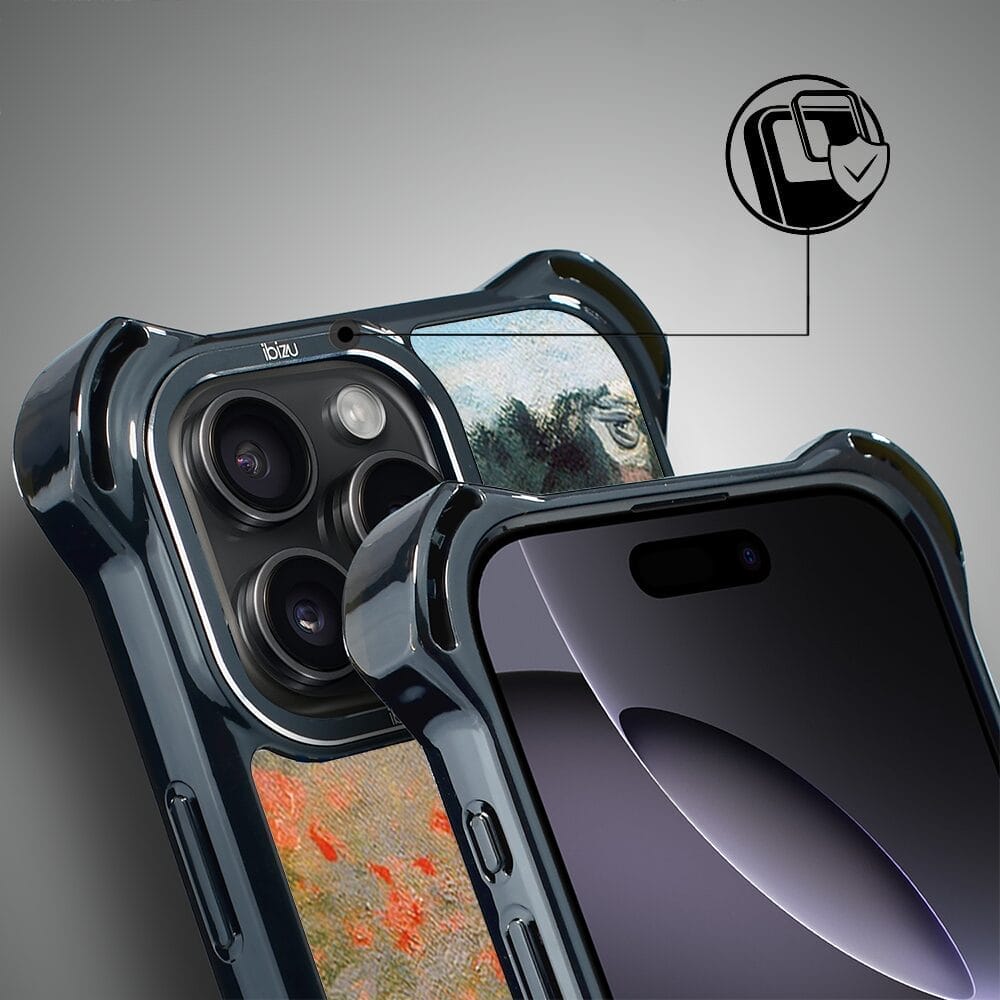 Etui do iPhone 16 Pro Max IBIZU DropGuard Ultra z MagSafe, Claude Monet, pole maków - obrazek 7