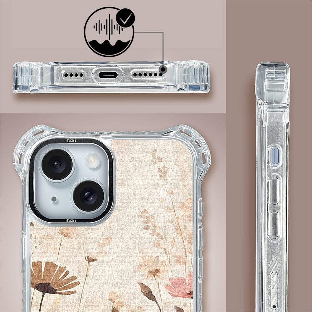 Etui iPhone 15 IBIZU DropGuard Ultra z MagSafe, Boho, Kwiatowa łąka - obrazek 6