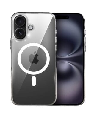 Etui do iPhone 16 Plus IBIZU Crystal Clear Glass z MagSafe, szklany tył 9H, przeźroczyste