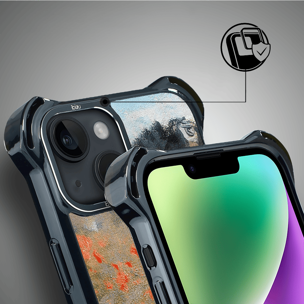 Etui iPhone 14 Plus IBIZU DropGuard Ultra z MagSafe, Claude Monet, pole maków - obrazek 3