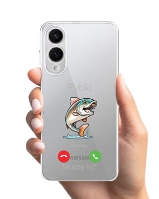 Etui do Samsung Galaxy S25 Edge przeźroczyste, silikonowe Flexi, rybki dzwonią
