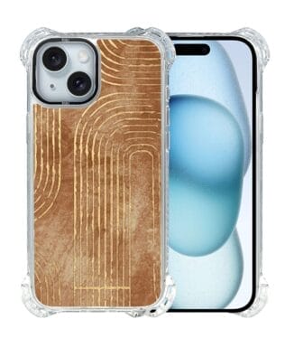 Etui do iPhone 15 Plus IBIZU DropGuard Ultra z MagSafe, Boho, Geometryczne linie