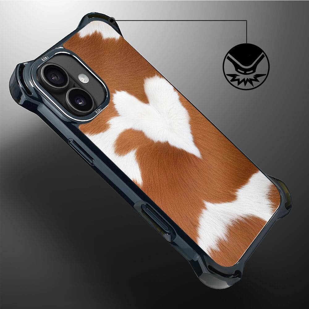 Etui do iPhone 16 IBIZU DropGuard Ultra z MagSafe, Zew Natury, Alpejska krowa - obrazek 6