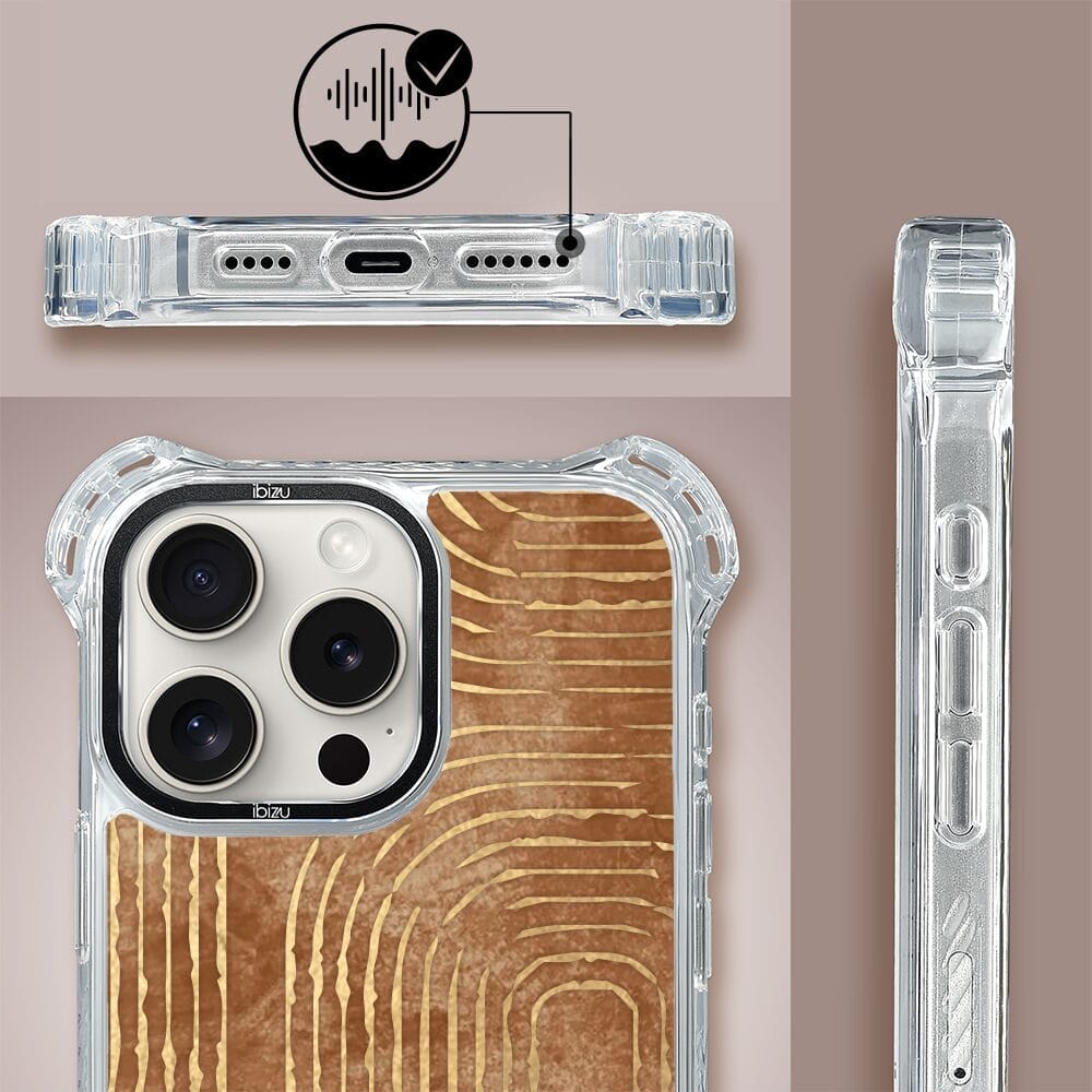 Etui do iPhone 16 Pro Max IBIZU DropGuard Ultra z MagSafe, Boho, Geometryczne linie - obrazek 3