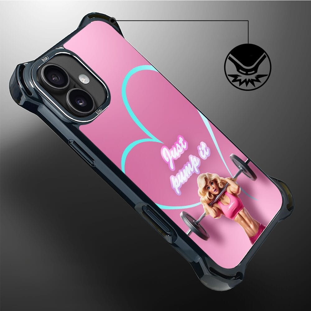 Etui do iPhone 16 IBIZU DropGuard Ultra z MagSafe, #Move, Pump it love - obrazek 6