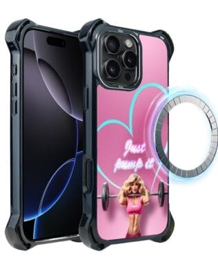 Etui do iPhone 16 Pro, Ibizu DropGuard Ultra z MagSafe, #Move, Pump it love