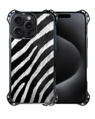 Etui do iPhone 15 Pro Max IBIZU DropGuard Ultra z MagSafe, Zew Natury, Zebra