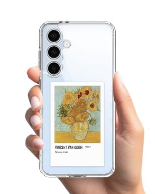 Etui do Samsung Galaxy S24 FE przeźroczyste, silikonowe Flexi, słoneczniki Van Gogh