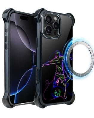 Etui do iPhone 16 Pro IBIZU DropGuard Ultra z MagSafe, #ElectroMove, Moc football’u