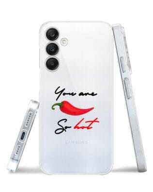 Etui do Samsung Galaxy A25 5G przeźroczyste, silikonowe Flexi, papryczka chilli