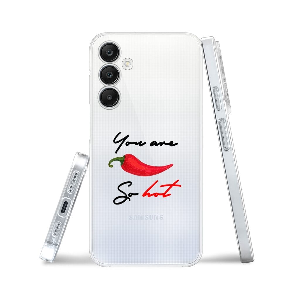 Etui do Samsung Galaxy A25 5G przeźroczyste, silikonowe Flexi, papryczka chilli - obrazek 2