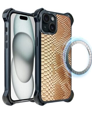 Etui do iPhone 15 Plus IBIZU DropGuard Ultra z MagSafe, Zew Natury, Wąż