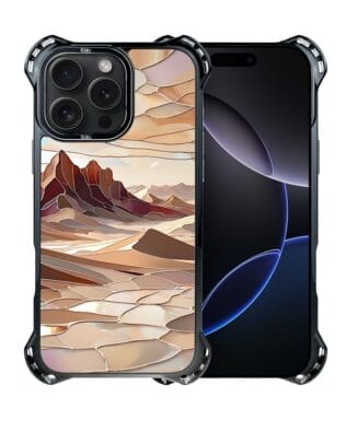 Etui do iPhone 16 Pro Max IBIZU DropGuard Ultra z MagSafe, Barwy Szkła, Pustynny spokój