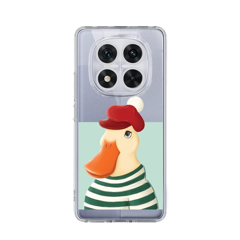 Etui do Xiaomi Redmi Note 14 Pro 5G przeźroczyste, silikonowe Flexi, kaczuszka