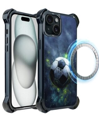 Etui do iPhone 15 IBIZU DropGuard Ultra z MagSafe, #Move, Piłka nożna