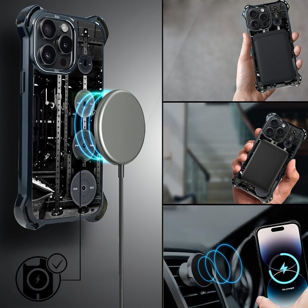 Etui do iPhone 14 Pro Max IBIZU DropGuard Ultra z MagSafe, #Move, Stacja Żelazo - obrazek 8