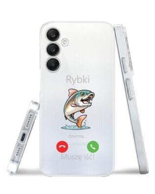 Etui do Samsung Galaxy A25 5G przeźroczyste, silikonowe Flexi, rybki dzwonią