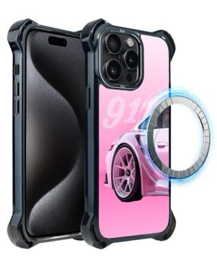 Etui do iPhone 15 Pro IBIZU DropGuard Ultra z MagSafe,, TechDrive, 911 różowe