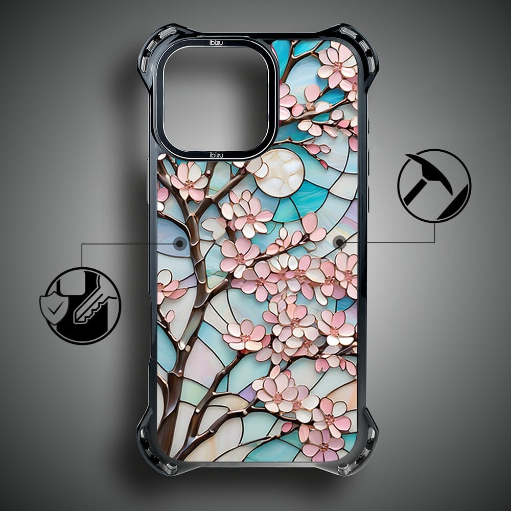 Etui do iPhone 14 Pro IBIZU DropGuard Ultra z MagSafe, Barwy Szkła, Księżycowa Wiśnia - obrazek 7