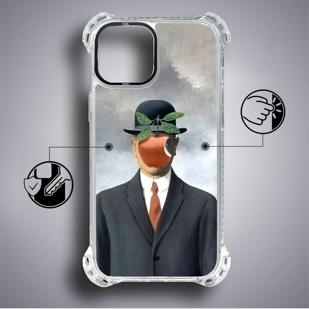 Etui iPhone 15 IBIZU DropGuard Ultra z MagSafe, Rene Magritte, syn człowieczy - obrazek 7