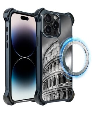 Etui do iPhone 14 Pro Max IBIZU DropGuard Ultra z MagSafe, Noir City, Koloseum