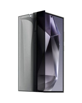 Szkło prywatyzujące z czarną ramką do Samsung Galaxy S24 Ultra