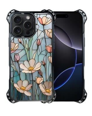 Etui do iPhone 16 Pro IBIZU DropGuard Ultra z MagSafe, Barwy Szkła, Szept Kwiatów Polnych