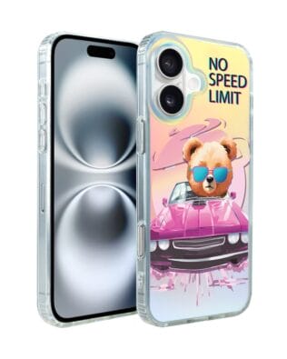 Etui do iPhone 16 IBIZU California Sunset z MagSafe, zmieniające kolor, Pink Car, różowy samochód