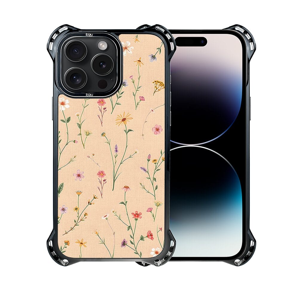 Etui iPhone 14 Pro IBIZU DropGuard Ultra z MagSafe, Pastel Bloom, Koralowa łąka - obrazek 2