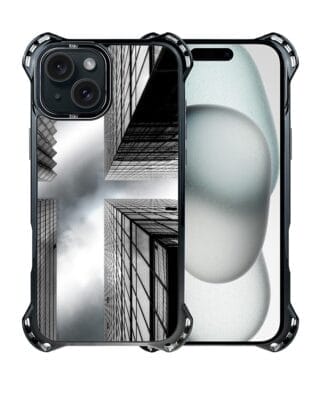 Etui do iPhone 15 IBIZU DropGuard Ultra z MagSafe, Noir City, Drapacze Chmur