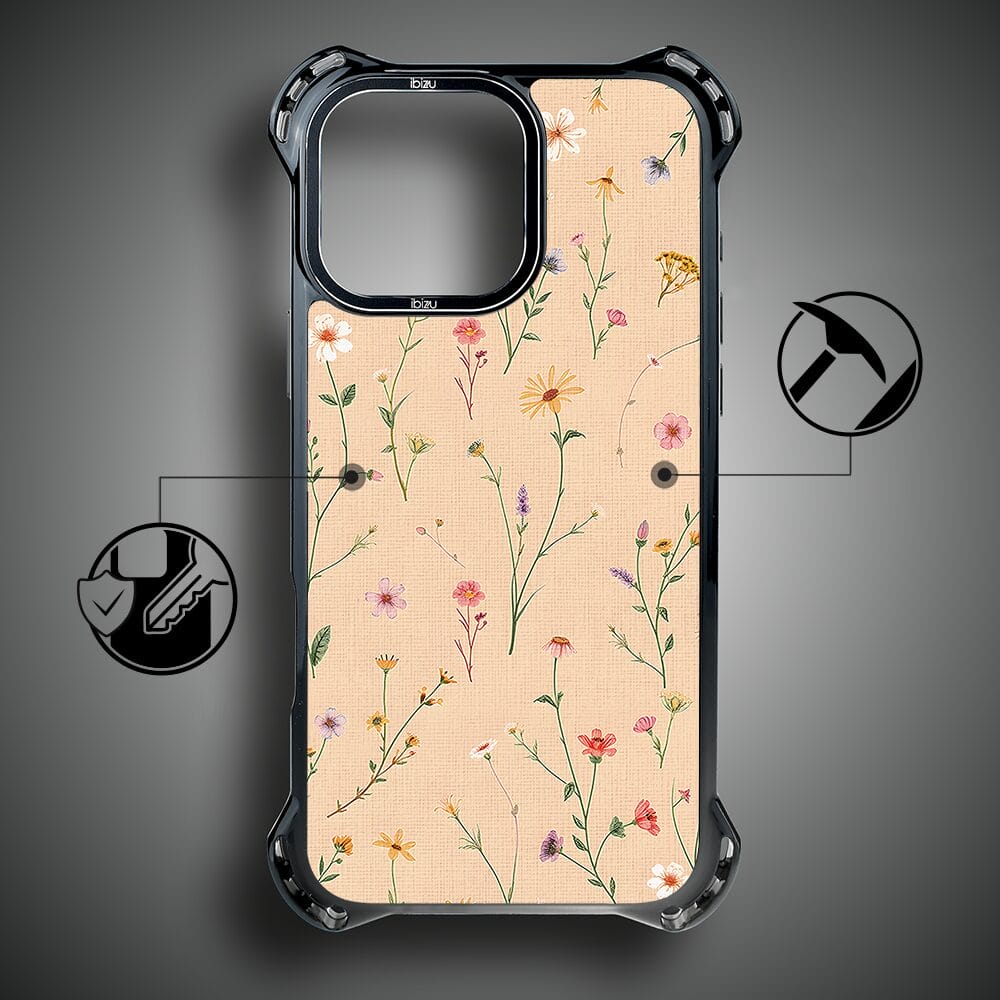 Etui iPhone 14 Pro IBIZU DropGuard Ultra z MagSafe, Pastel Bloom, Koralowa łąka - obrazek 7