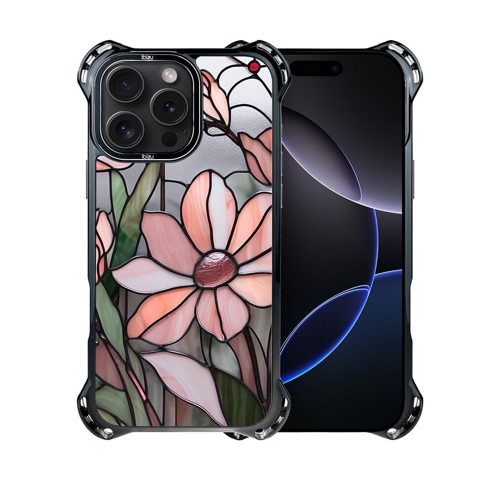 Etui do iPhone 16 Pro, IBIZU DropGuard Ultra z MagSafe, Barwy Szkła, Różowa magnolia - obrazek 2