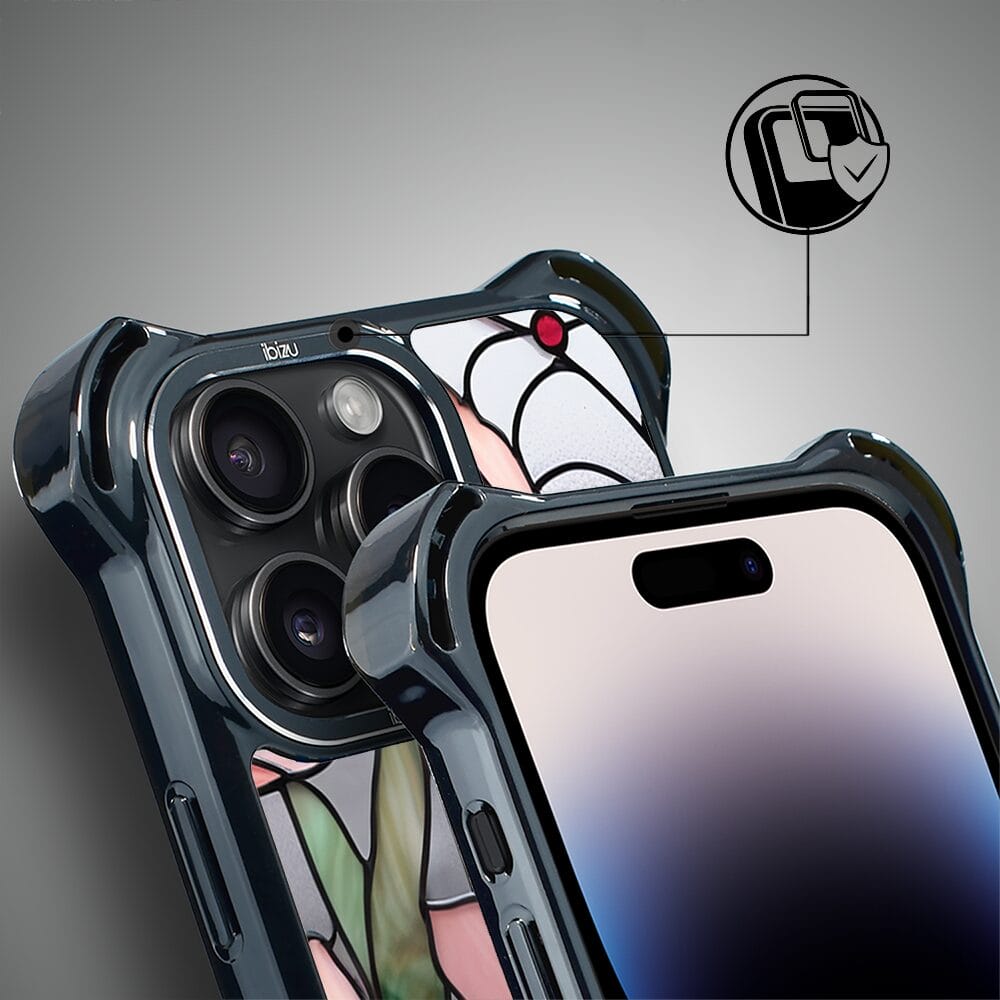 Etui do iPhone 14 Pro IBIZU DropGuard Ultra z MagSafe, Barwy Szkła, Różowa magnolia - obrazek 3