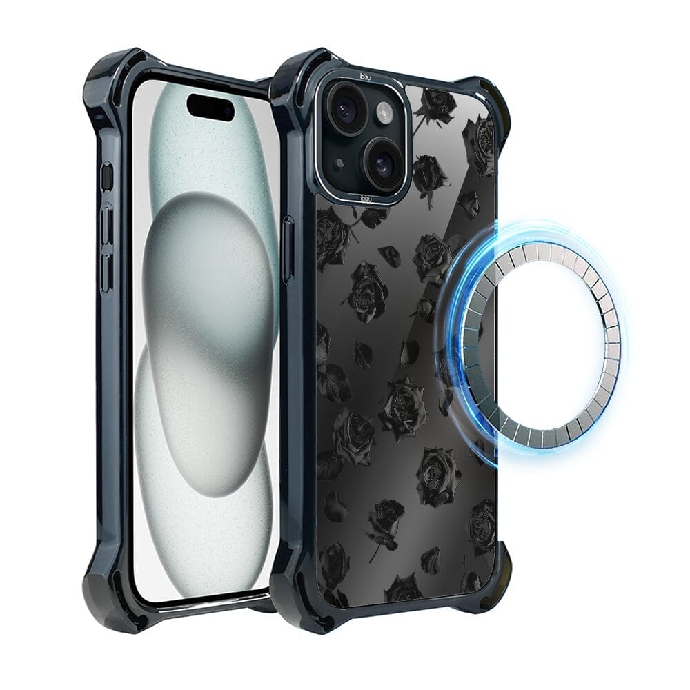 Etui do iPhone 15 IBIZU DropGuard Ultra z MagSafe, Midnight, Sen róż
