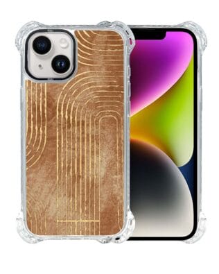 Etui iPhone 14 Plus IBIZU DropGuard Ultra z MagSafe, Boho, Geometryczne linie