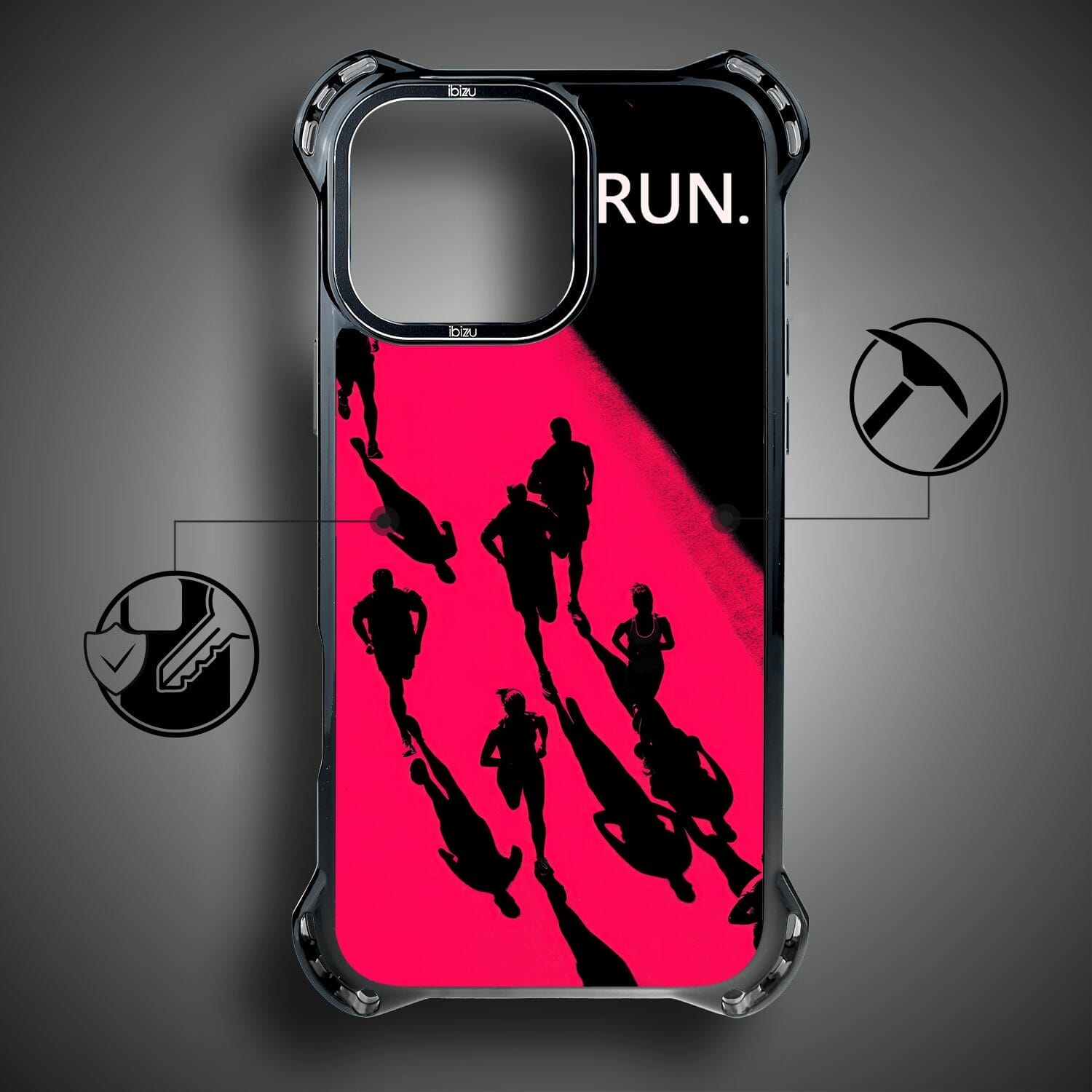 Etui do iPhone 16 Pro IBIZU DropGuard Ultra z MagSafe, #Move, Nocny maraton - obrazek 6