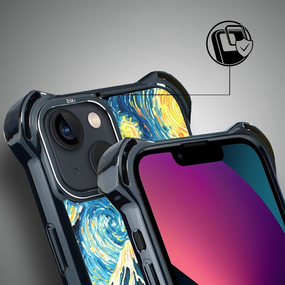 Etui iPhone 13 IBIZU DropGuard Ultra z MagSafe, Van Gogh, gwieździsta noc - obrazek 4
