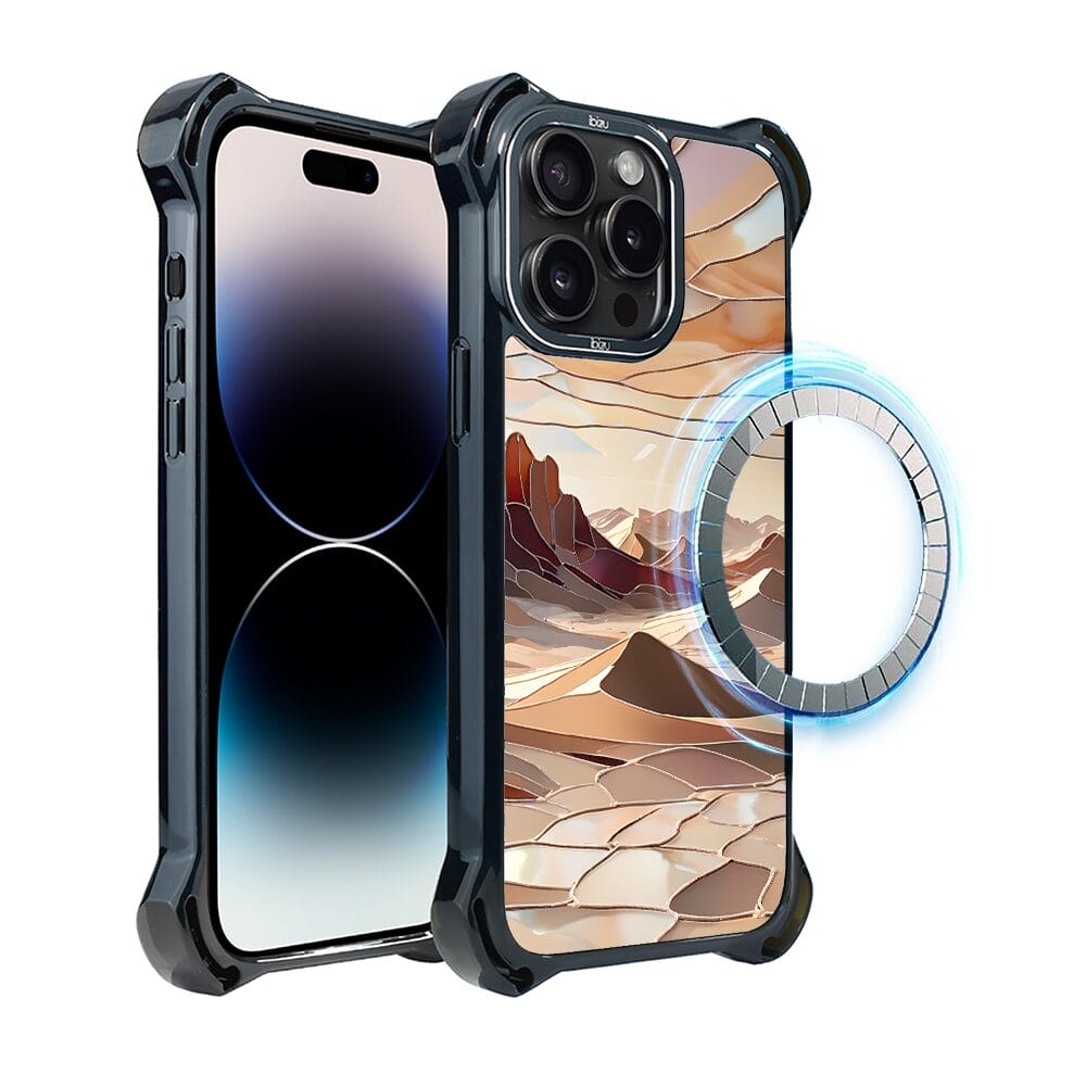Etui do iPhone 14 Pro IBIZU DropGuard Ultra z MagSafe, Barwy Szkła, Pustynny spokój