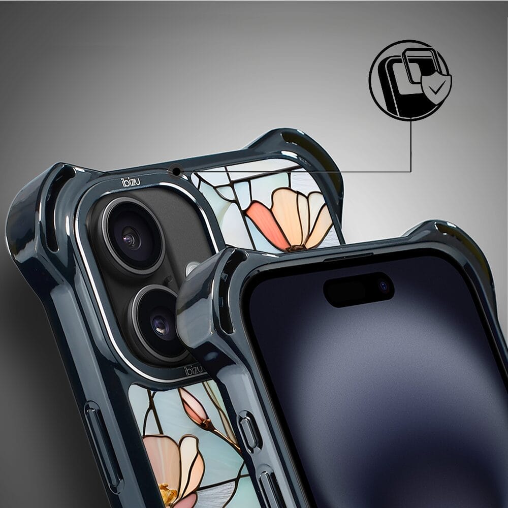 Etui do iPhone 16 IBIZU DropGuard Ultra z MagSafe, Barwy Szkła, Szept kwiatów polnych - obrazek 3