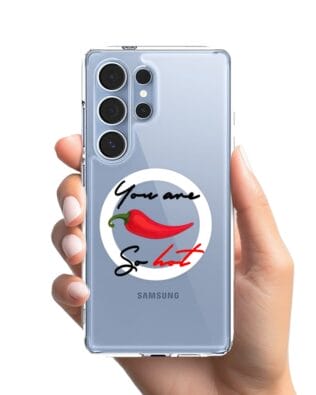 Etui do Samsung Galaxy S25 Ultra z MagSafe przeźroczyste, silikonowe Flexi, papryczka chilli