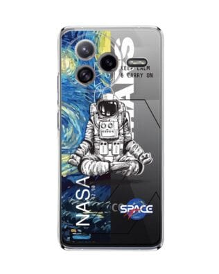 Etui do Xiaomi POCO F7 Ultra przeźroczyste, silikonowe Flexi, Keep Calm in Cosmos