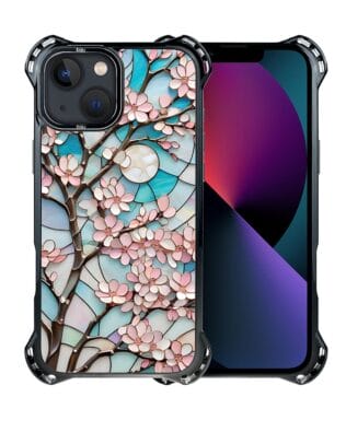 Etui do iPhone 13 IBIZU DropGuard Ultra z MagSafe, Barwy Szkła, Księżycowa Wiśnia