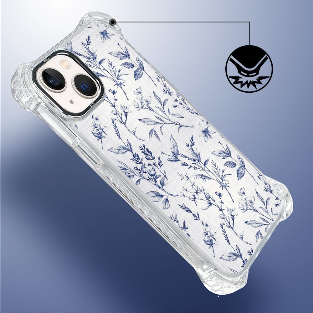 Etui iPhone 13 IBIZU DropGuard Ultra z MagSafe, Pastel Bloom, Lazurowe szepty - obrazek 4