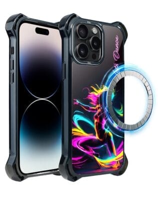 Etui do iPhone 14 Pro Max IBIZU DropGuard Ultra z MagSafe, #ElectroMove, Taneczny rytm