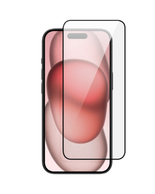 Twarde szkło diamentowe z czarną ramką do iPhone 15 Plus