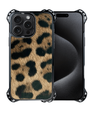 Etui do iPhone 15 Pro IBIZU DropGuard Ultra z MagSafe,, Zew Natury, Lampart